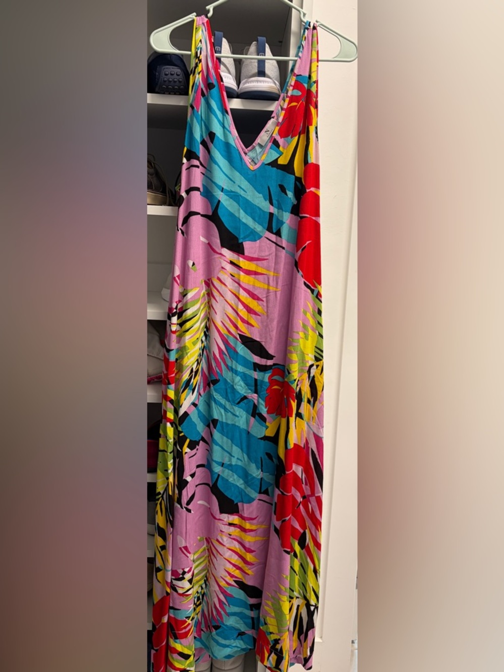 Natori Multicolor Floral Print Dress